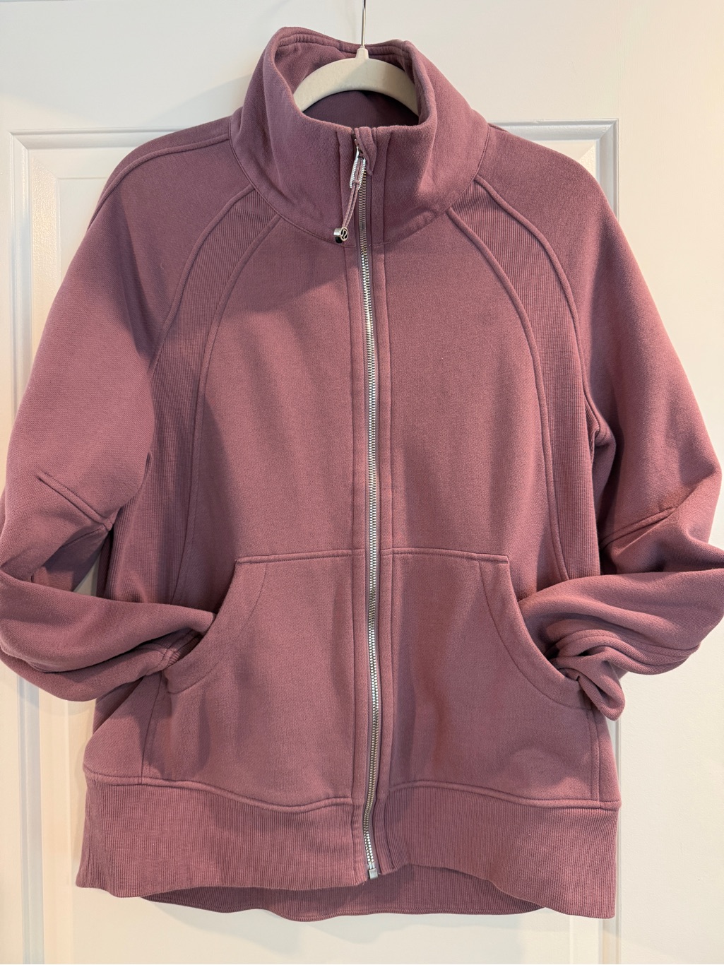 Lululemon Athletica Dusty Mauve Zip-Up Bomber Jacket